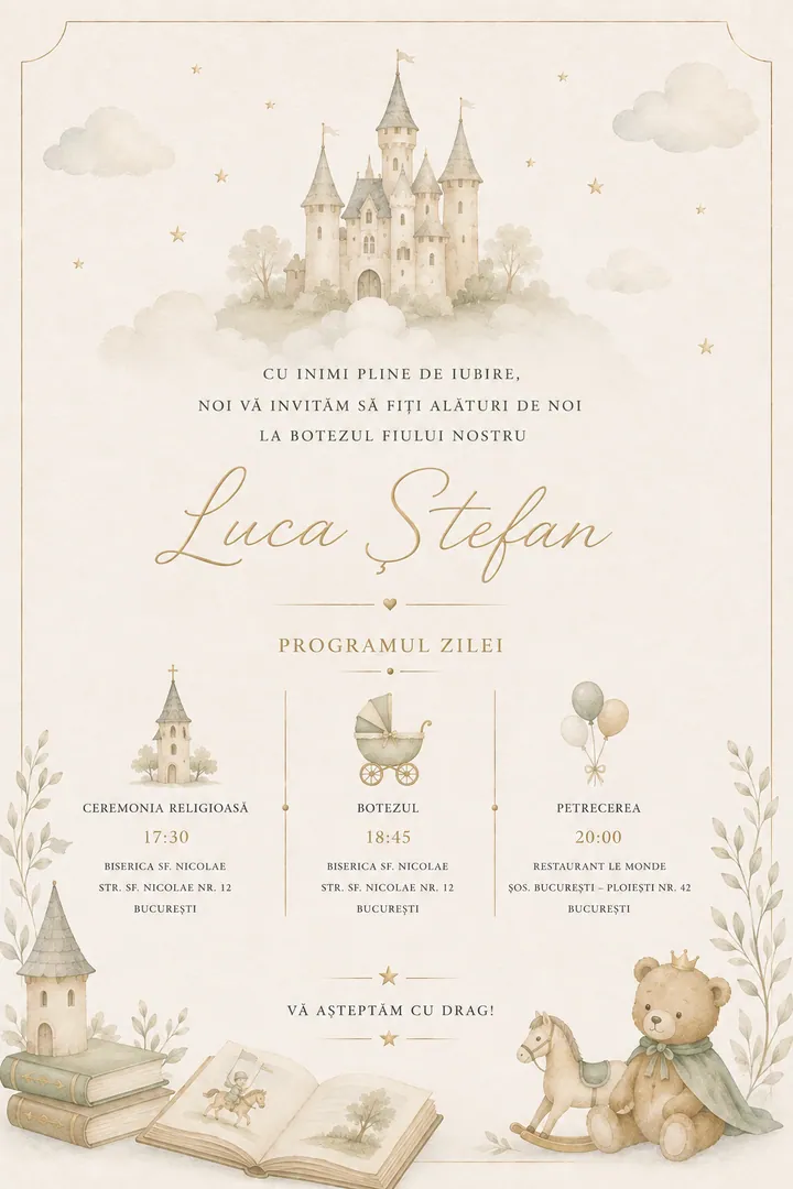 Invitație digitală The Little Story