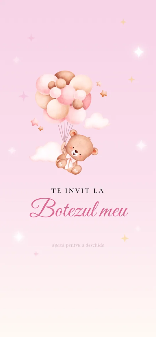 Invitație online Teddy Dreams