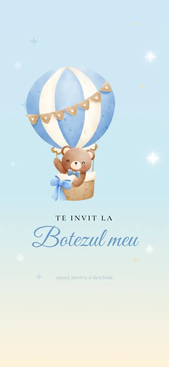 Invitație online Little Teddy