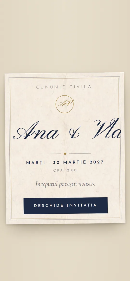 Invitație The Signature