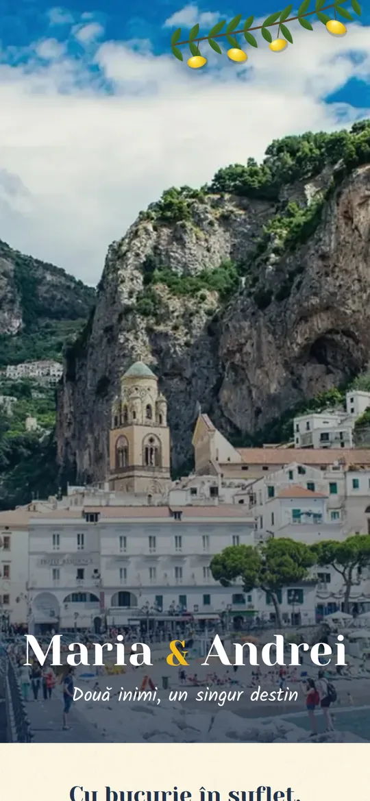 Invitație online Amalfi Love