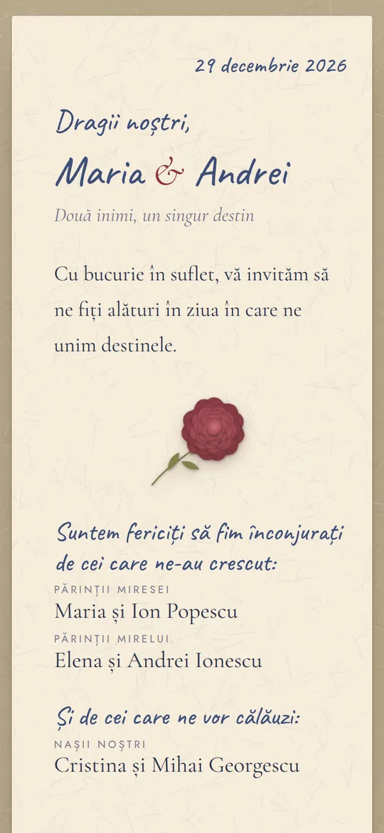 Invitație online Love Letter