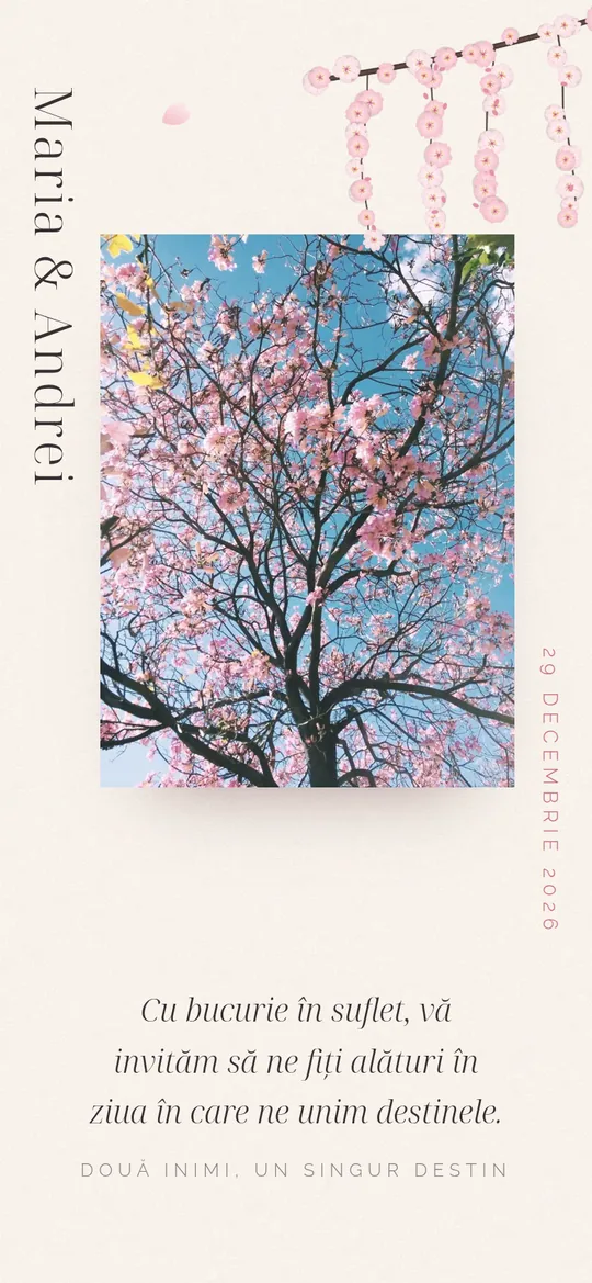 Invitație online Sakura Love