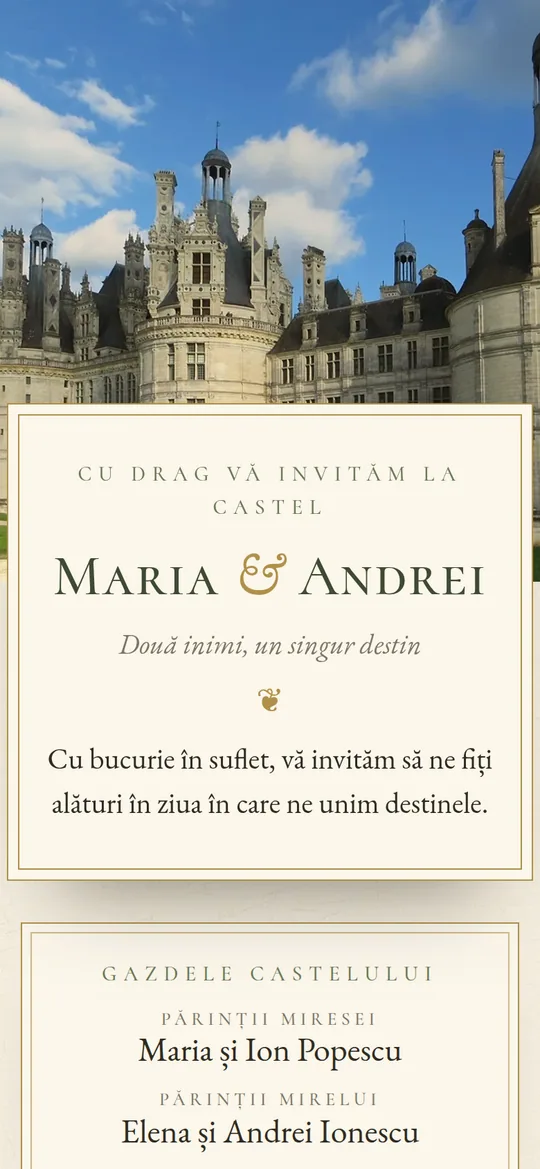 Invitație online The Chateau