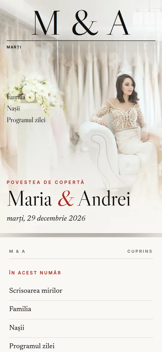 Model de invitație Nuntă — The Wedding Magazine
