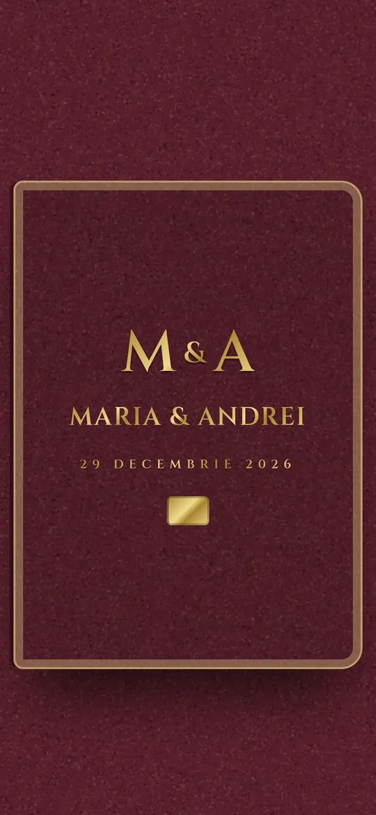 Invitație online The Wedding Passport