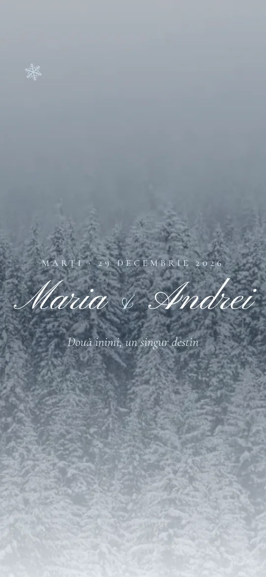 Invitație online Winter Romance