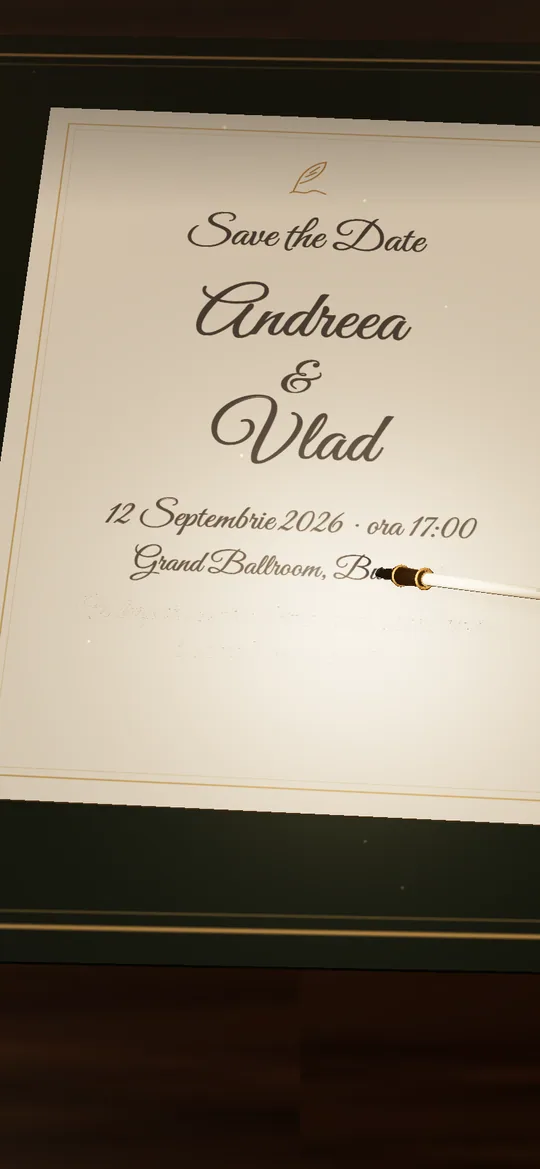 Preview invitație Scrisă de Mână