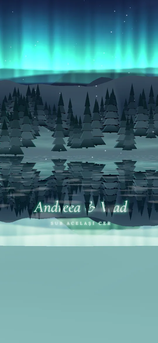 Preview invitație Aurora Boreală