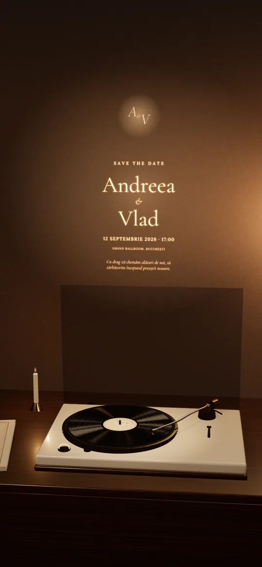 Preview invitație Discul de Vinil